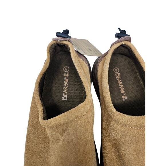NEW Bearpaw 9 Jack Brown Suede Leather Slip On Sneaker Gorpcore Casual Comfort